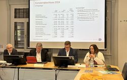 Konnten beim Konzernabschluss der Kreiskliniken Reutlingen nur rote Zahlen präsentieren (von links): Kreiskämmerer Wolfgang Klet