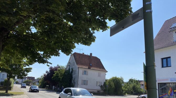 In der Tübinger Straße in Gomaringen soll künftig Tempo 40 gelten.