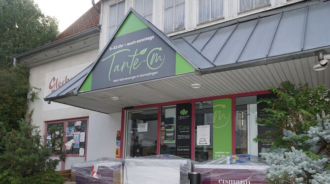 Der Tante-M-Laden in Gomadingen ist derzeit geschlossen.  FOTO: LENK