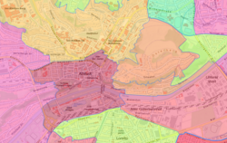 Der Internet-Stadtplan Tübingens kann mithilfe von Geodaten die verschiedensten Themen visualisieren - so wie eine Darstellung ü