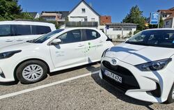 An der Metzinger Rathaustiefgarage stehen  seit Anfang August zwei Toyota Yaris Hybrid von Teilauto Neckar-Alb. Zuvor war es nur