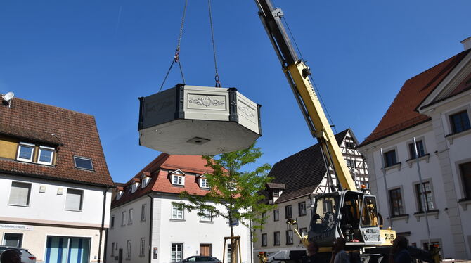 Da kommt er wieder, der historische Brunnen.