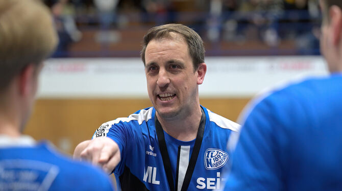 HVW, Handball, Maenner, OLW, Oberliga, Saison 2024/25, Wuerttemberg Gibt im vierten Jahr beim TV Neuhausen die Trainer-Kommandos: Mike Leibssle.