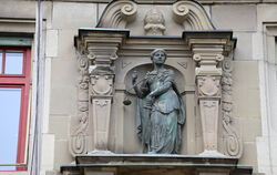Die Justitia am Amtsgericht Reutlingen.