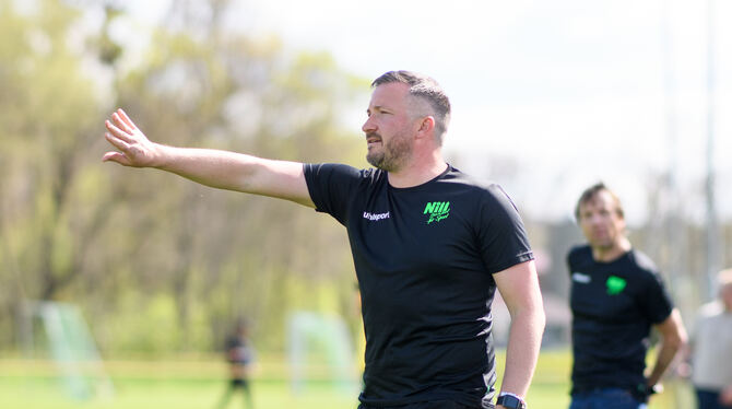 Ist seit dem Sommer 2023 Cheftrainer beim SV Nehren: Pedro Keppler. FOTO: ULMER/EIBNER