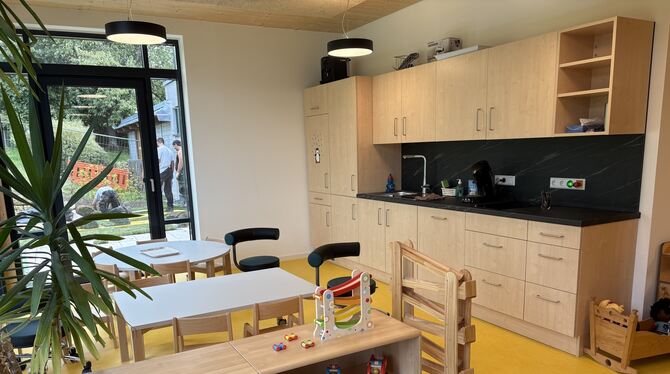 Der neue U3-Bereich im Kindergarten Auingen.