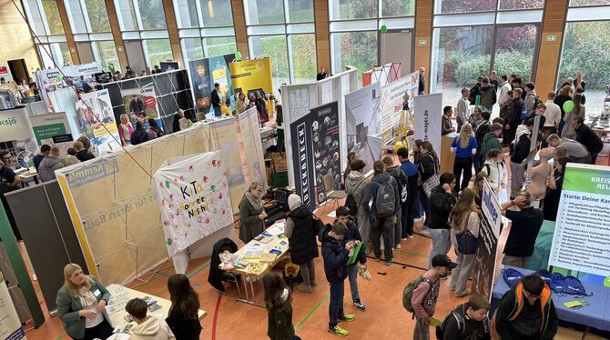 Bildung Die 5. Berufs- und Ausbildungsmesse in Münsingen war gut besucht.