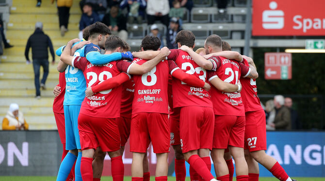 Baden-Wuerttemberg, Fussball, Maenner, OL, Oberliga, Saison 2025/26, wfv Die Spieler des SSV Reutlingen könnten in der kommenden Saison auf die Young Boys treffen.