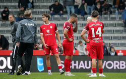 Die Spieler des SSV Reutlingen belohnen sich für einen starken Auftritt nicht. 