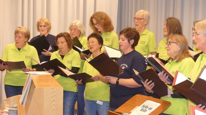 Heimspiel für den Fortissimo Gesangverein Glems. FOTO: SANDER Heimspiel für den Fortissimo Gesangverein Glems. FOTO: SANDER