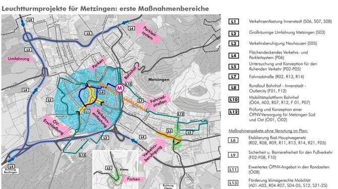 Leuchtturmprojekte Aktionsplan Mobilität Klima- Lärmschutz Übersicht über die zwölf Leuchtturmprojekte und erste Maßnahmenbereiche des Aktionsplans für Mobilität , Klima- und Lärmschutz d