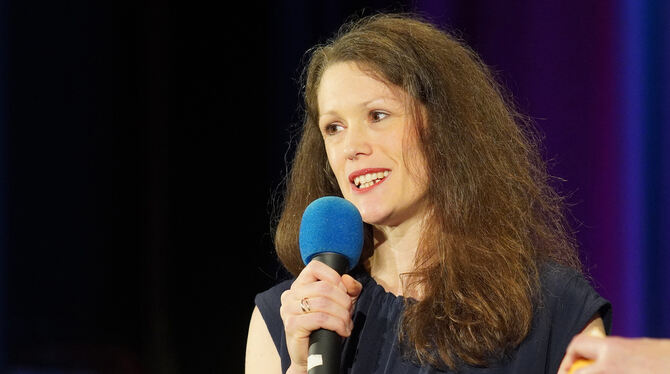 Lisa Haußmann, Französische Filmtage Die künstlerische Leiterin Lisa Haußmann bei der Eröffnung der Französischen Filmtage Ende Oktober.