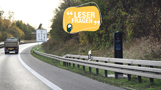 Leserfragen, Blitzer B28, Nässe Seit September an der B28 zwischen Reutlingen und Metzingen im Einsatz: Der neue Blitzer vom Typ Traffistar S350. Können er und