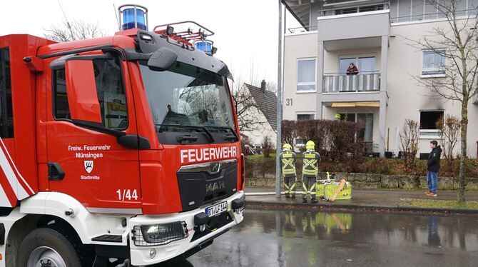 Küchenbrand, Münsingen Die Münsinger Feuerwehr wurde zu einem Küchenbrand gerufen.