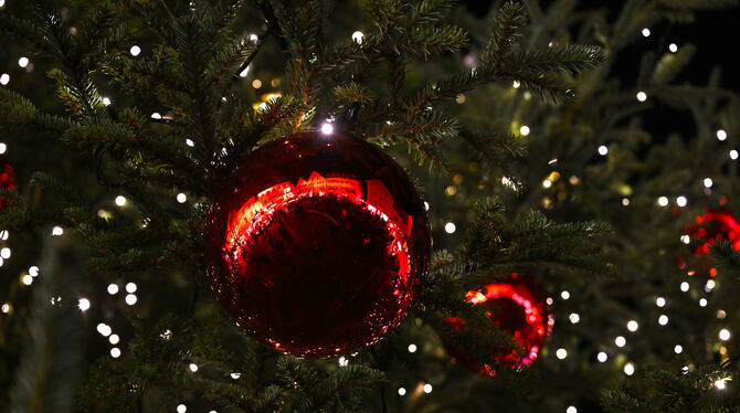 Weihnachtsdeko. Lichterglanz und festliche Stimmung.