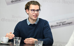 Joshua Meisel, Vorsitzender des Landesschülerbeirats, beim GEA-Redaktionsgespräch. Er und seine Mitstreiter fordern eine Moderni