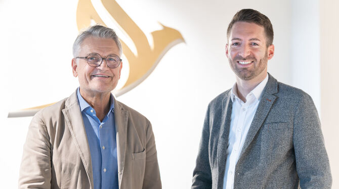 Vermögensverwaltung Geschäftsführender Gesellschafter Klaus Peter Lehr (links) und Geschäftsführer Stephan Natrop von der PT Asset Management GmbH i