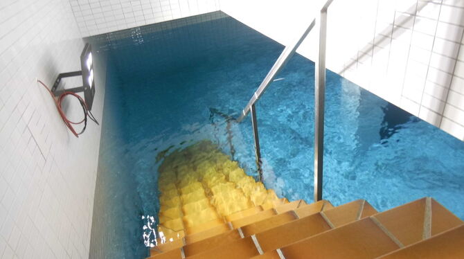 Blick in eine Trinkwasserkammer Blick in eine Trinkwasserkammer im Landkreis Reutlingen.