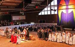 Lebendige Bilder zur Weihnacht in der Reithalle in Marbach: Beide Aufführungen waren ausverkauft.