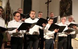 Männerstimmen in Perfektion waren am Sonntag in der Oberstetter Kirche zu hören.