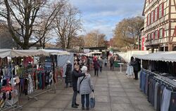 Schöne Atmosphäre, wenig Besucher: Der Christkindlesmarkt in Münsingen lockte am Samstag nur wenig Leute.