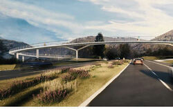So sieht künftig der Ortseingang von Bad Urach aus Richtung Metzingen aus. Das Bild zeigt die Visualisierung des Stuttgarter Ing
