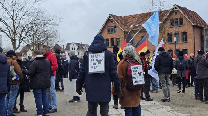 Frieden und Meinungsfreiheit waren die vorherrschenden Themen der Demonstration.