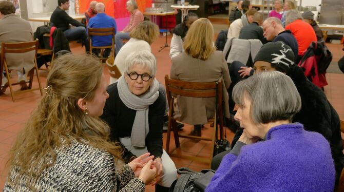 Sehr intensiv und sehr bereichernd empfanden die Teilnehmenden am Mittwochabend den ungewöhnlichen Gesprächsabend in der Reutlin