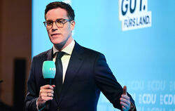 Manuel Hagel präsentierte sich in Rottenburg als "normaler Schaffer.