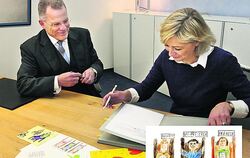 Wirtschaft macht Schule: Wolfgang Sturz und Angelika Mehnert unterzeichnen die Kooperationsvereinbarung Transline - Hohbuchschul