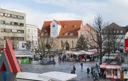 Der Reutlinger Wochenmarkt (Archivbild)